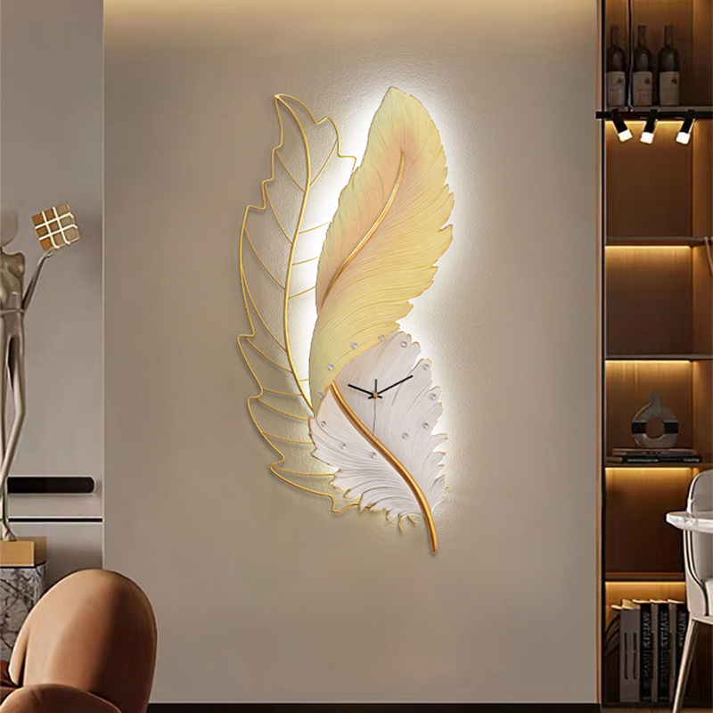 Resin Art Wall Clock - Orologio da parete unico leggero Batteria