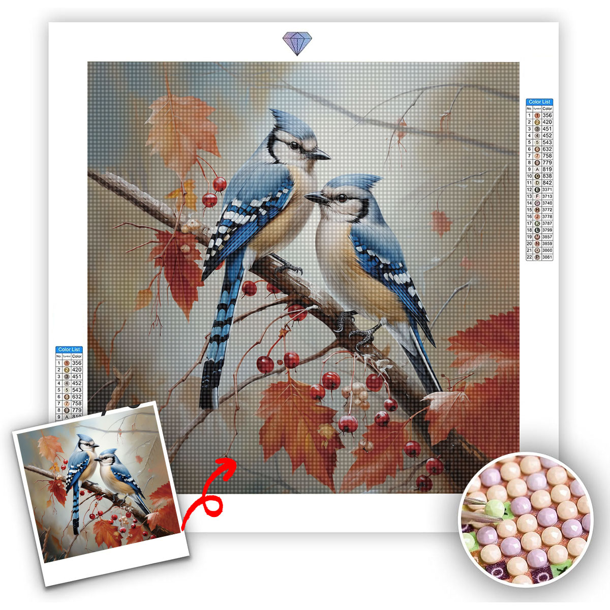 Resin Art Acrylic - Kit Personalizzato per Pittura Diamantata 5D