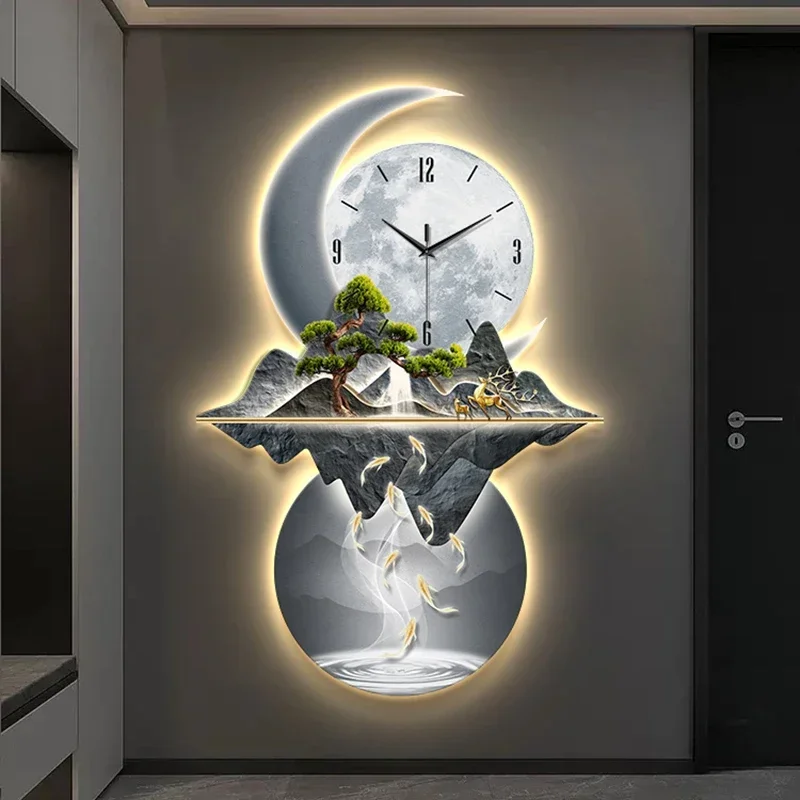 Resin Art Wall Clock - Orologi da parete murali artistici Led