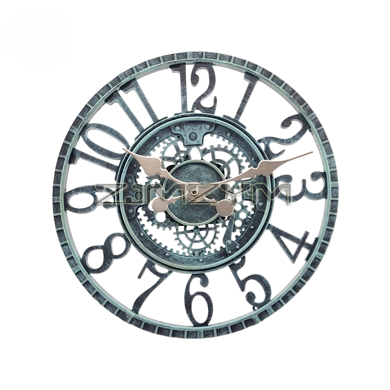 Resin Art Wall Clock - Orologio da parete impermeabile retrò da