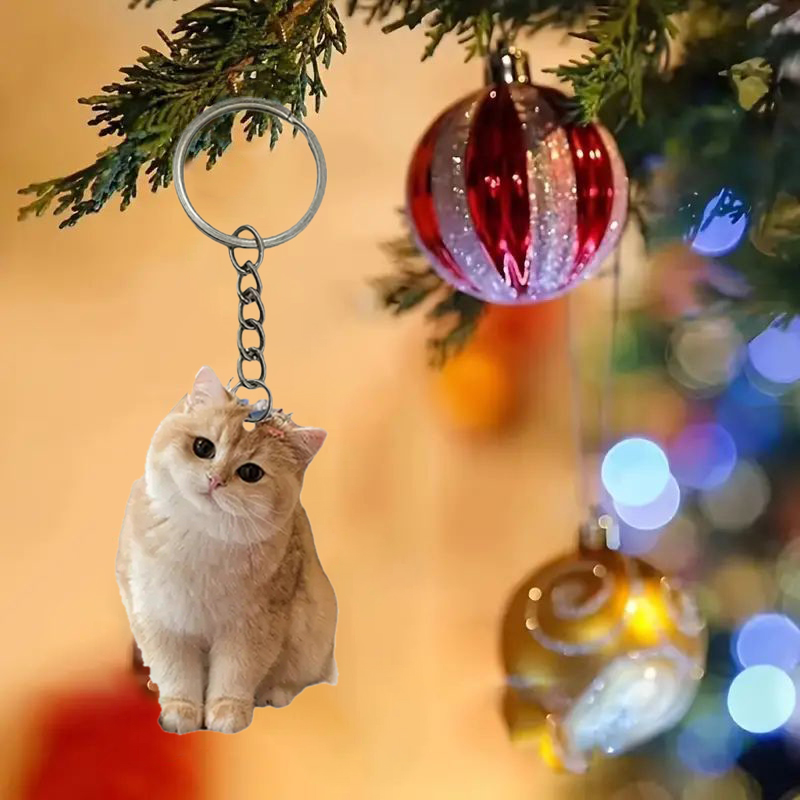 Portachiavi gatto bianco e ner - Resin Art Design Keychain recensione e prezzo