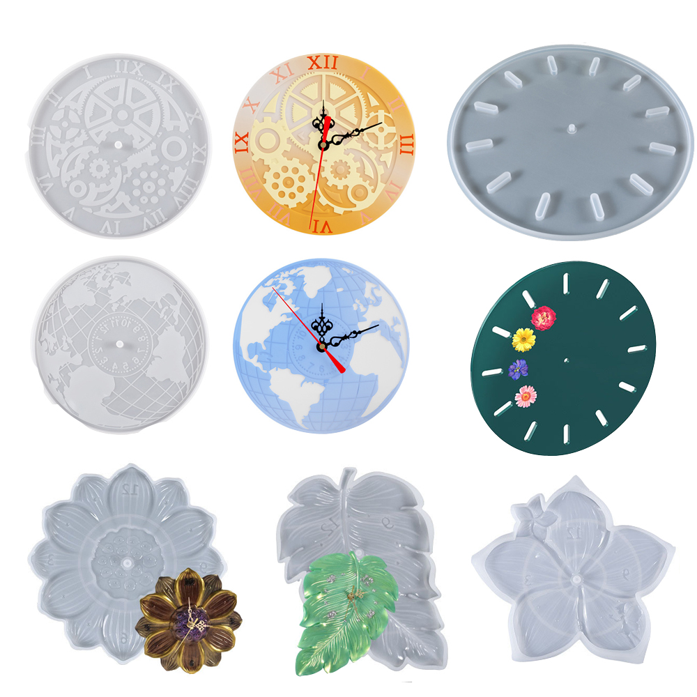 Mappa del mondo Foglia di loto - Resin Art Wall Clock recensione e prezzo