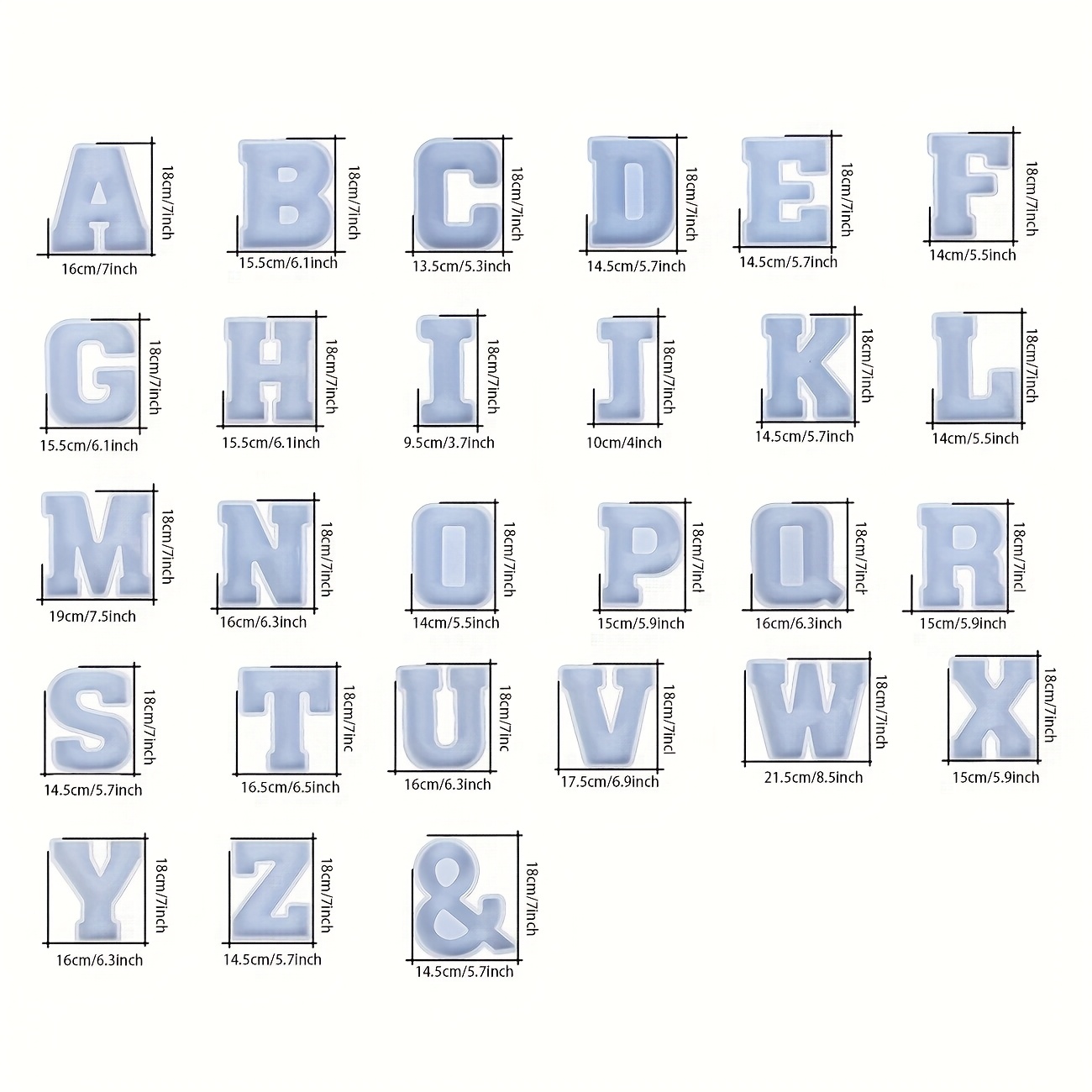 Stampo in resina per lettere g - Resin Art Logo recensione e prezzo